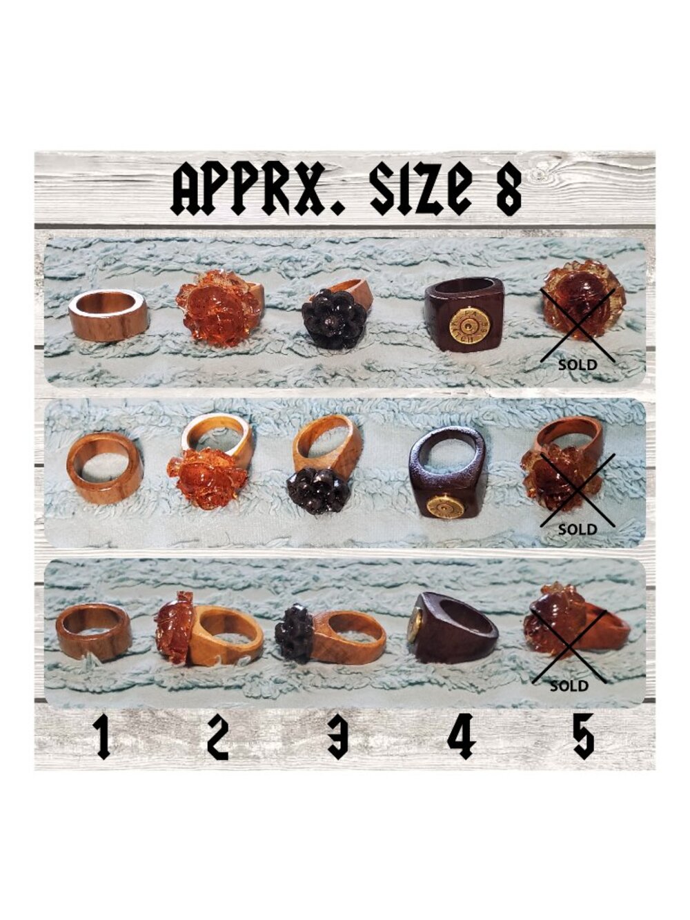 Handmade Wooden Rings